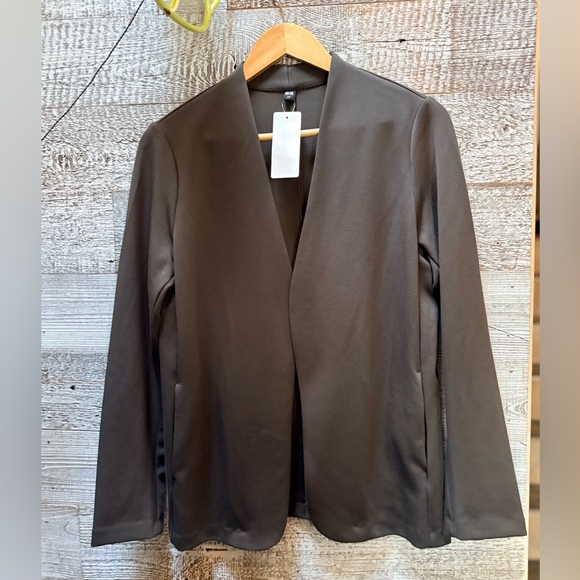 Uniqlo Jackets & Blazers - Uniqlo | NWT Soft Minimalistic Modern Open Blazer Jacket - S/M, Gray